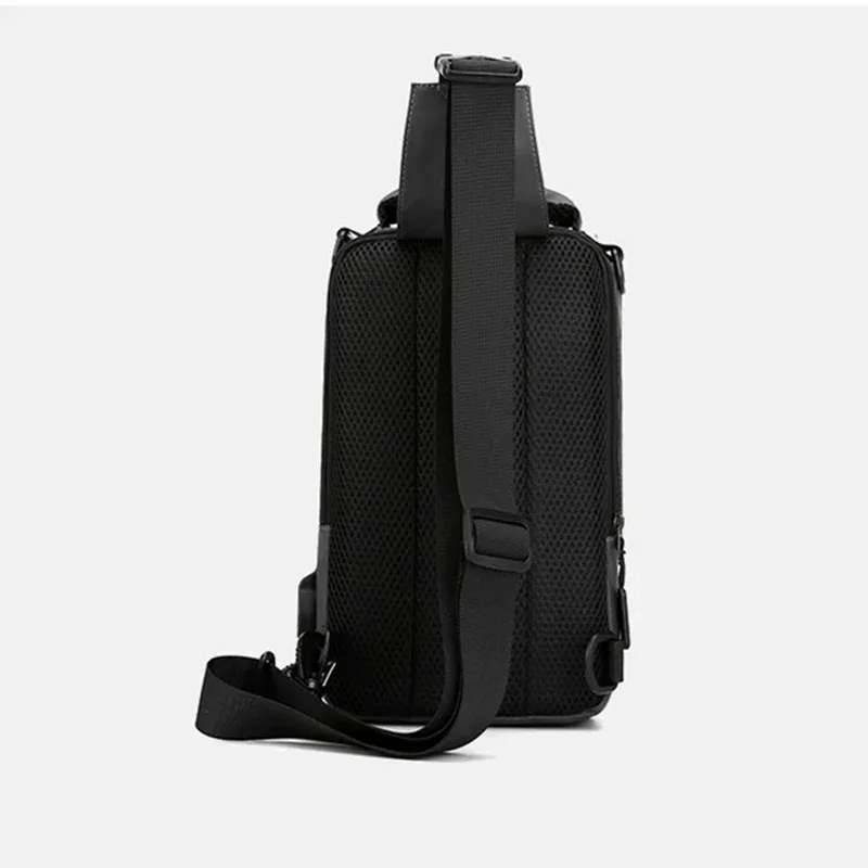 petit sac à dos poitrine sac à bandoulière pour hommes avec port de chargement usb voyage mâle nylon fronde messager sac à dos sacs à bandoulière