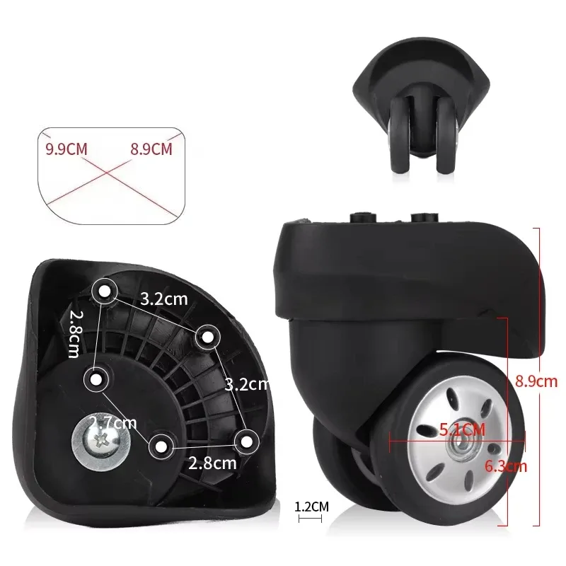 roue universelle adaptée aux valises samsontie, remplacement des roues v03/v56, accessoires de valise, pièces de rechange