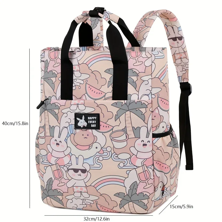 sac à dos de dessin animé d'affaires de 15.6 pouces, sac de voyage de conférence, cartable d'étudiant, sac multifonctionnel pour ordinateur portable, sacs à dos