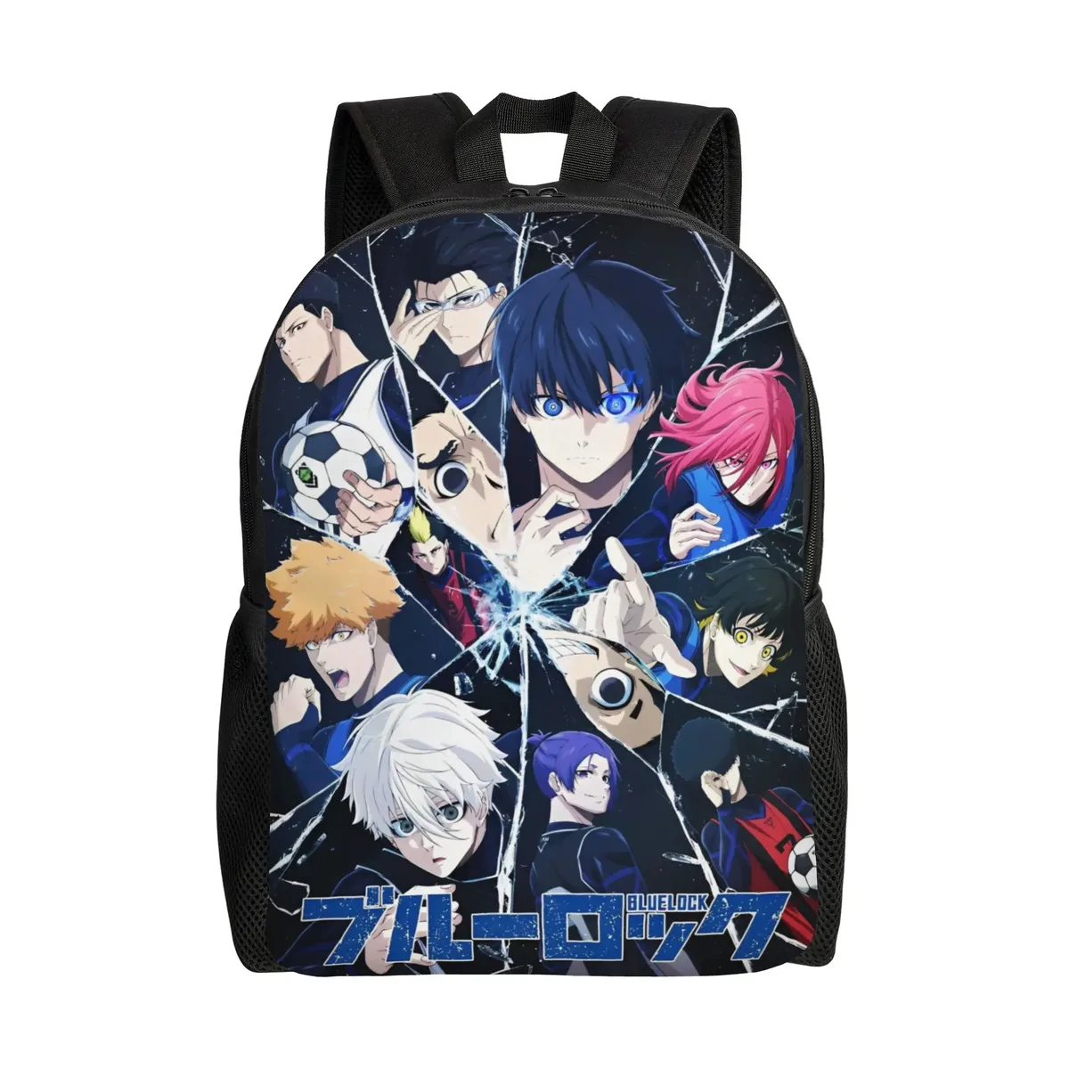 sac à dos blue locks pour hommes, femmes, adolescents, lycéens, randonnée, voyage, sac à dos de jour, football, anime, sacs en toile pour ordinateur portable, durable