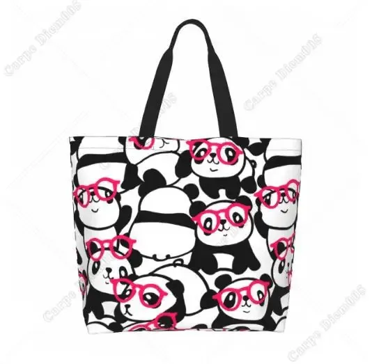 krasnocute-grand sac fourre-tout de dessin animé pour femme, sac à main réutilisable décontracté, grand sac initié, shopping, épicerie, travail, mode