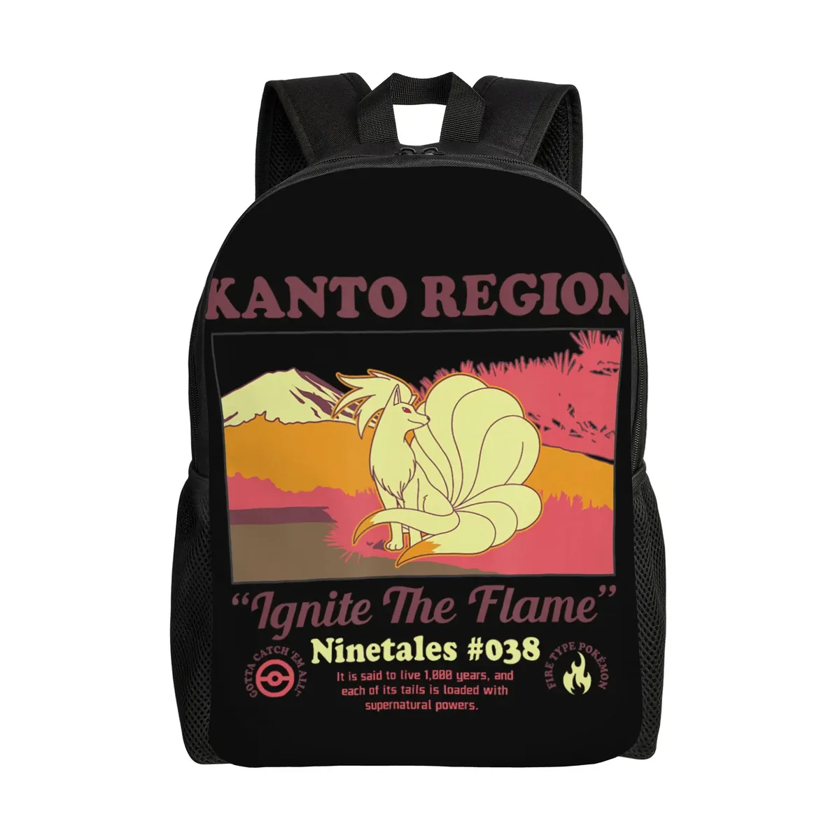 sacs à dos pokemon lucario type fighting steel poster daypack mochila office work sac à dos à fermeture éclair