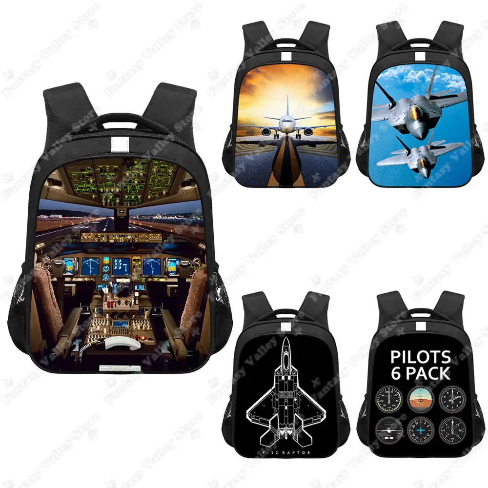 pilote 6 pack simulateur de vol sac à dos avion de chasse sac à dos enfants sacs d'école pour adolescent sac à