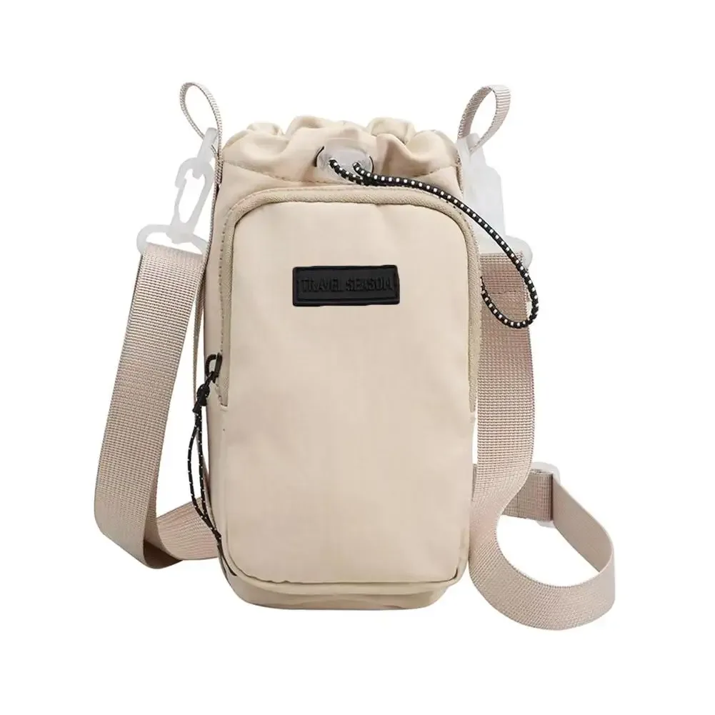 porte-bouteille d'eau unisexe avec sangle, sac de transport de bouteille d'eau isolant avec poche pour téléphone, sac à bandoulière pour bouteille d'eau