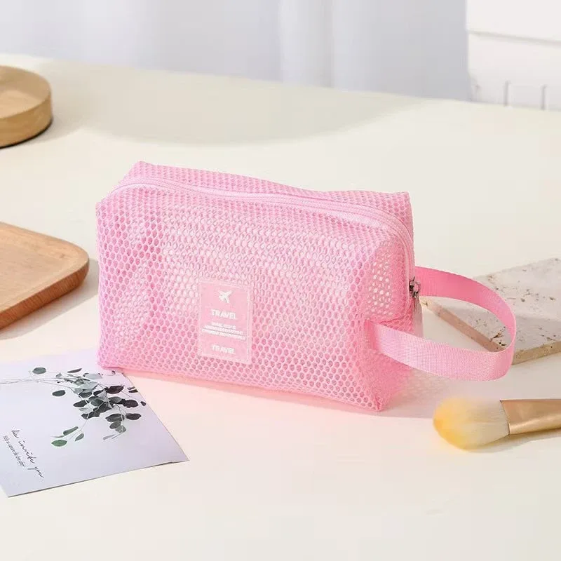 petites trousses à clés, trousse de toilette transparente, pochette de rangement carrée en maille, mini porte-monnaie à fermeture éclair, mini trousse de toilette, étui à papeterie