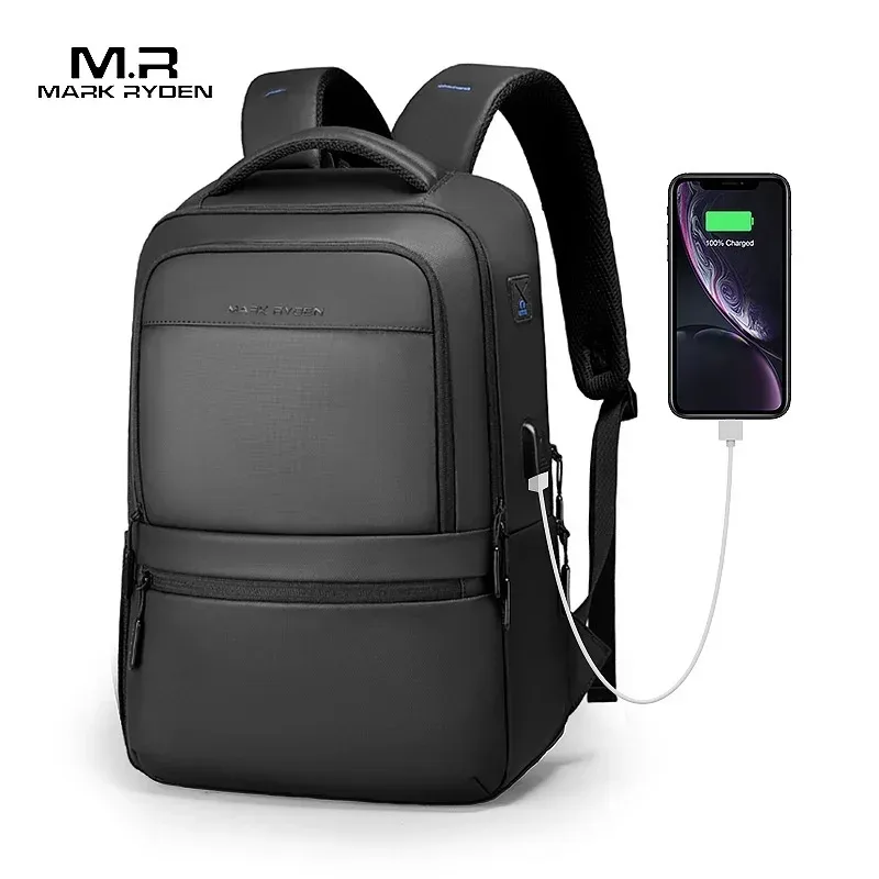 mark ryden-sac à dos multi-couches pour homme, convient pour ordinateur portable 15.6 ", sacs à dos hydrofuges pour étudiants