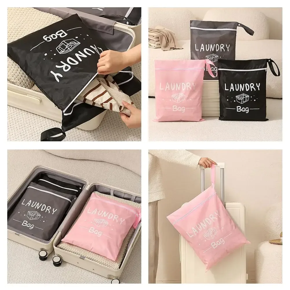 sac de voyage imperméable pour le linge, pochette organisatrice humide/sèche avec fermeture éclair et sangle de suspension, sac de rangement portable