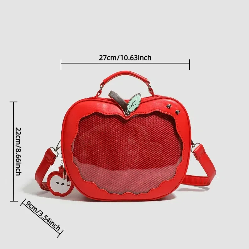 nouvelle fille harajuku niche design pomme sac à bandoulière sac à main style doux mignon ulzzang ita sac y2k sac à dos style preppy itabag