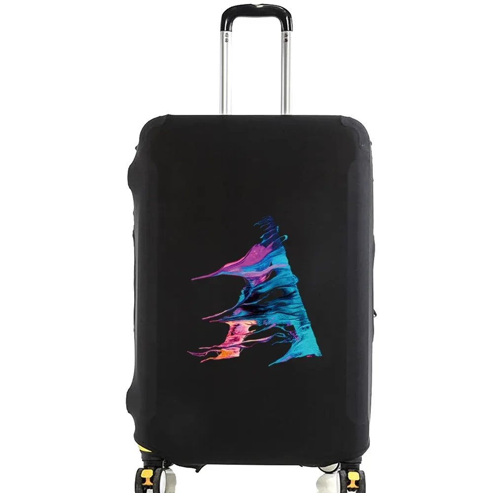 juste de protection pour bagages, peinture à la mode, série 26 lettres, motif de valise, sacs à poussière élastiques, étui, accessoires de voyage, 18-28 po