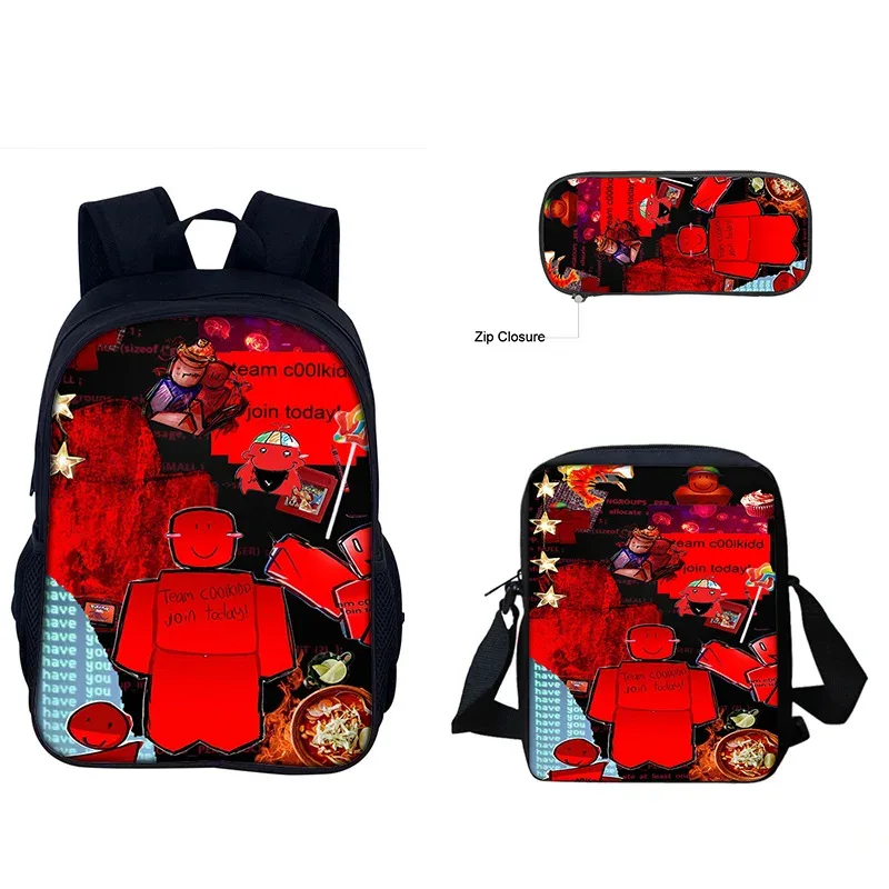 forsaken gubby 3 pièces sac à dos sac à déjeuner trousse à crayons ensemble enfants école bookbag pour garçons filles adolescents mignon cadeau d'anniversaire