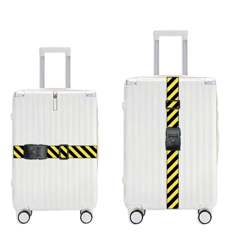 sangles de bagages pour valises de 22 à 28 pouces, serrure à combinaison approuvée par tsa, ceinture d'emballa