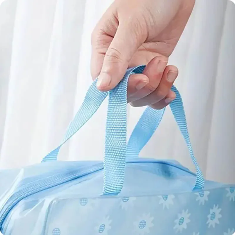 5 pièces emballage de toilette transparent sac cosmétique de voyage sac de voyage étanche trousse de toilette portable voyage affaires sac de plage