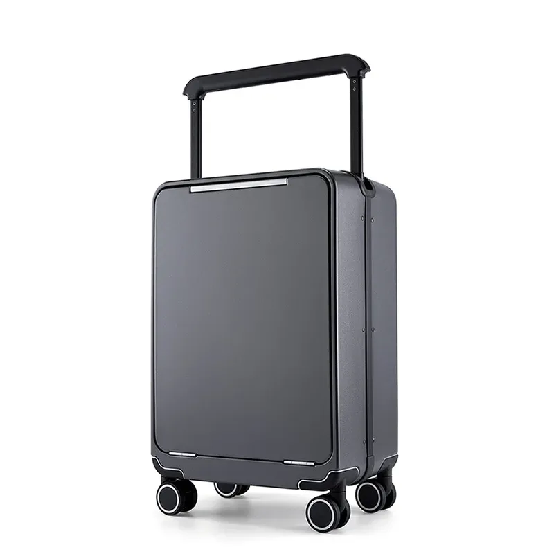 klqdzms 24 "26" bagage de voyage à main 20 pouces abs + boîte d'embarquement pc boîtier de chariot d'affaires pour hommes valise à roulettes universelle