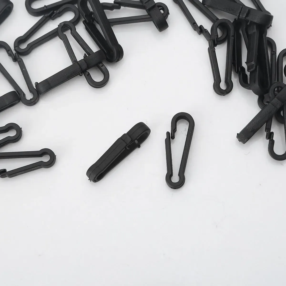 mini mousqueton en plastique pour sac à dos, 100 pièces, sangle sr