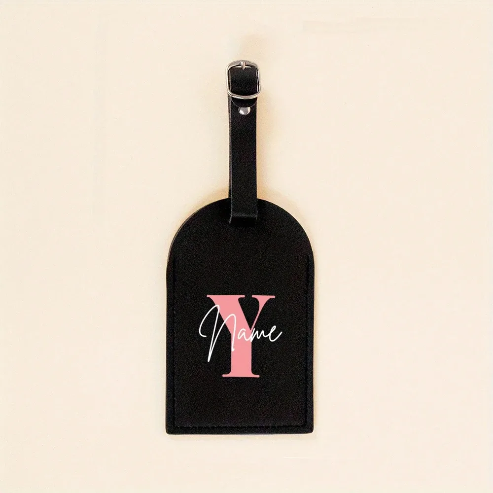 étiquette de bagage monogrammée pour valise, sac à main, étiquette de sac de voyage, étiquette avec initiales et nom, cadeau personnalisé