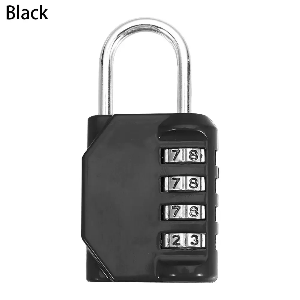 cadenas à combinaison en métal, cadenas à code réinitialisable à 4 chiffres, accessoires de voyage, cadenas à mot de passe