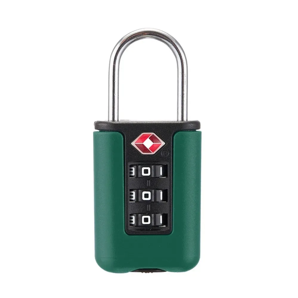 cadenas à combinaison portable tsa à 3 chiffres, antivol, outil de sécurité, cadenas à code douanier, pour armoire et voyage