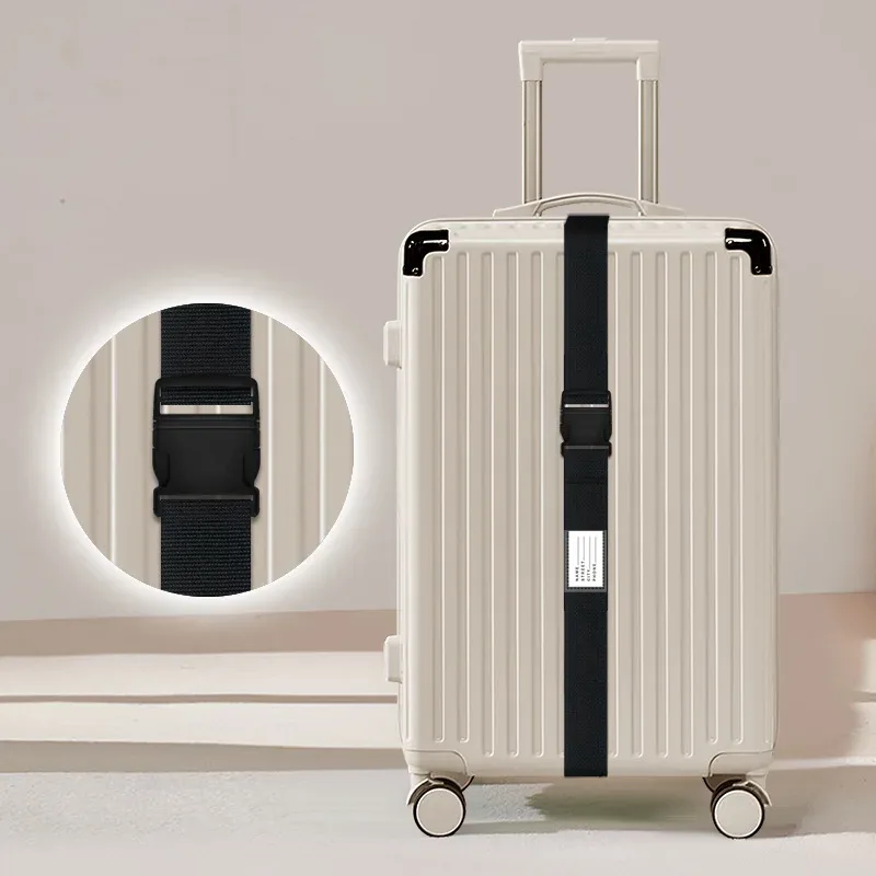 sangle de bagage épaissie avec cadenas à combinaison, anti-explosion et résistante à l'usure, pour accessoires de valise de voyage d'affaires