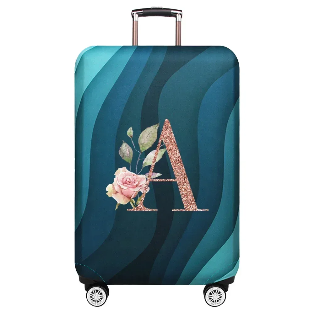 housse de protection élastique pour valise de voyage, série rose gold, adaptée aux valises de 18 à 32 pouces