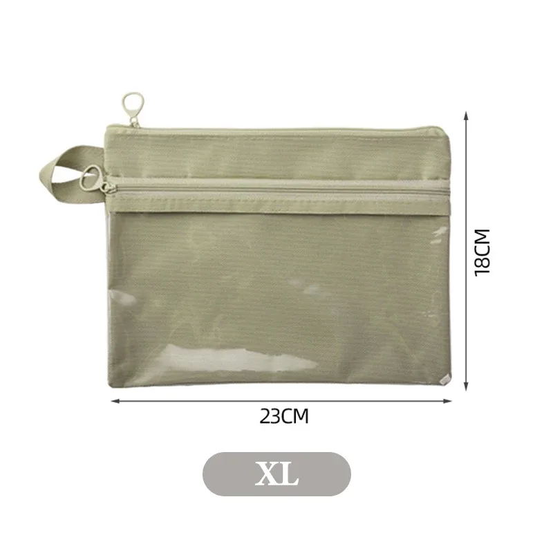 sac de rangement transparent simple, portable de voyage, étanche, double couche, pochette de toilette à fermeture éclair, câble de données, carte de bijoux, maquillage