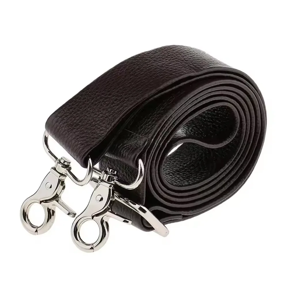 sangle de sac à bandoulière en cuir de vache véritable, réglable et large, de remplacement pour sacs à main, sacs pour ordinateur portable, accessoires de poignée pour hommes et femmes.