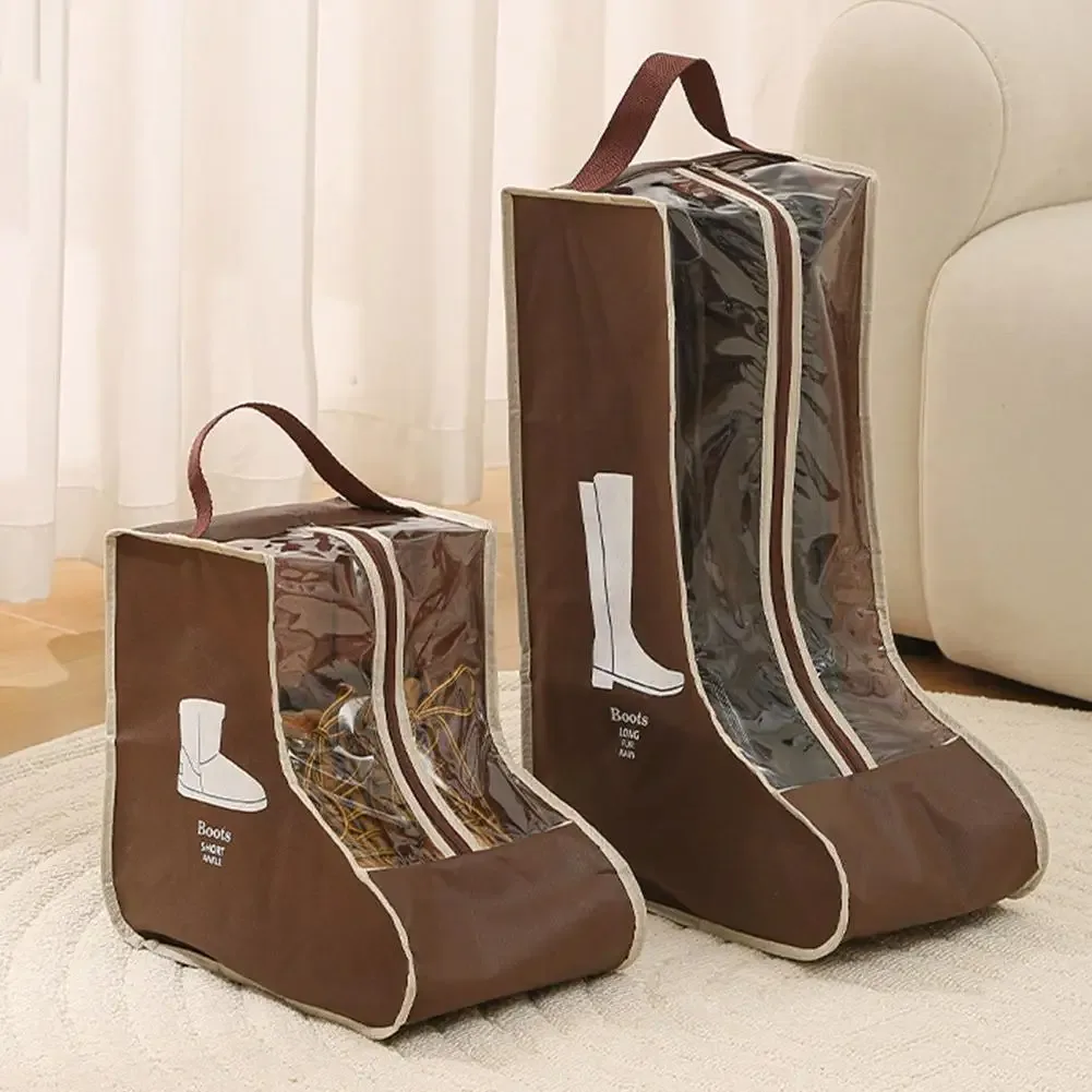 sac de rangement imperméable pour bottes hautes, housse de protection anti-humidité et anti-poussière, pochette de voyage portable pour chaussures