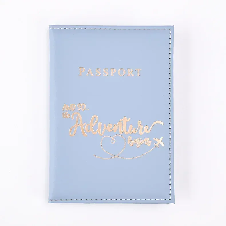 porte-passeport en pu mignon, couvertures de passeport de voyage pour couple, housse de protection, porte-carte d'identité et carte de crédit, accessoires de voyage