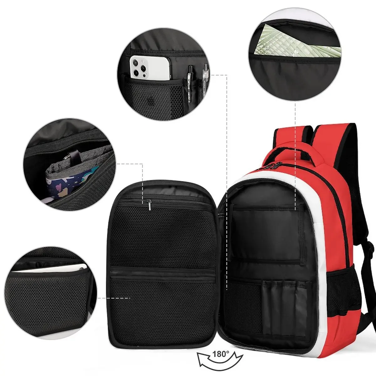 sac à dos avec drapeau norvégien, cartable pour étudiants, sac à dos intelligent pour voyage d'affaires et loisirs, sac à dos pour ordinateur portable, sac de travail de bureau
