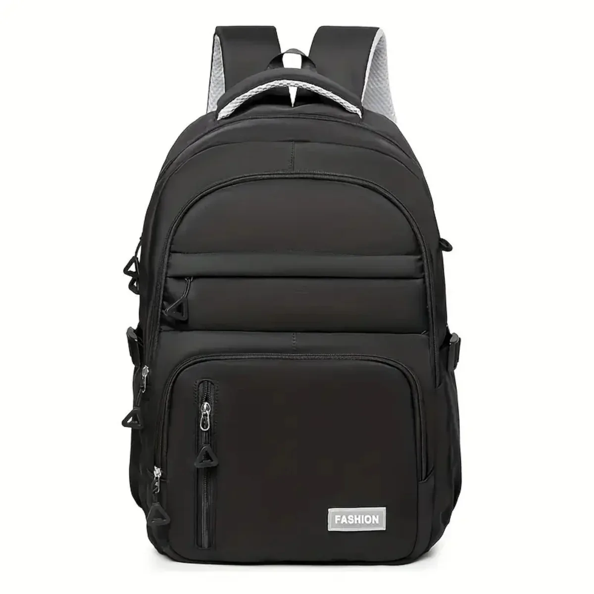 sac à dos unisexe en nylon, grande capacité, sangle réglable, fermeture éclair, léger, lavable, pour les voyages, les déplacements, l'école