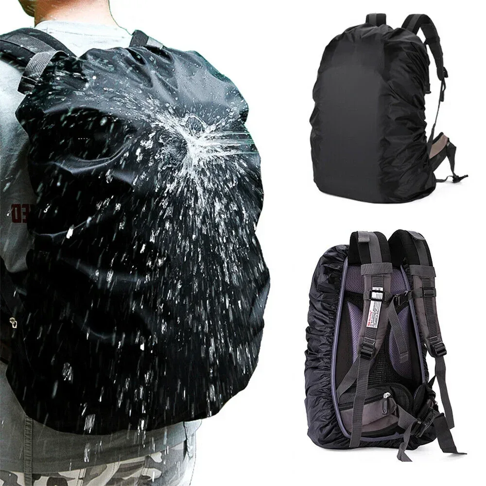 sac à dos étanche unisexe, housse de pluie, sac de camping en plein air, randonnée, escalade, sports, housse de pluie anti-poussière, imprimé lettre rose, 30l, 40l, 70l