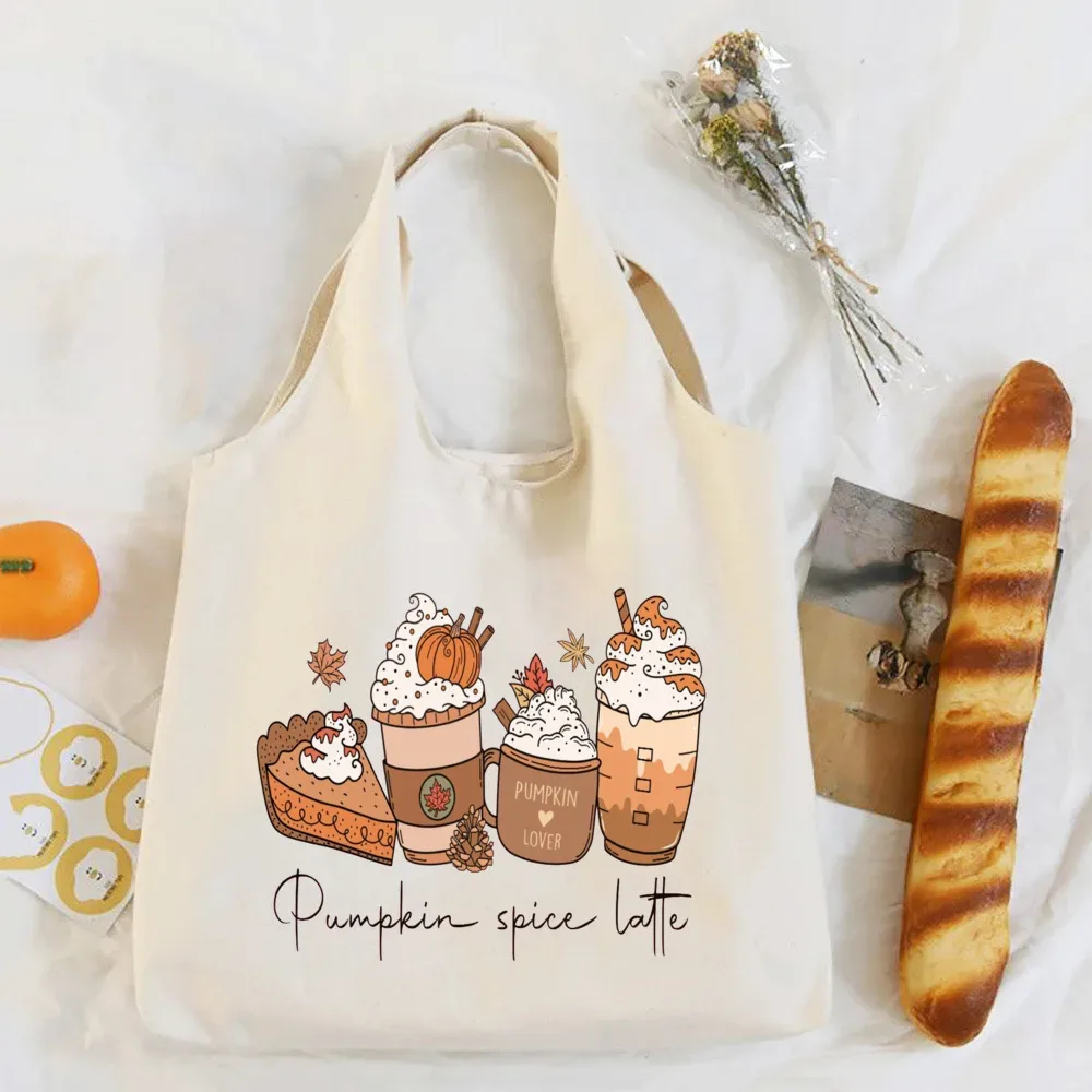 sac à bandoulière imprimé pumpkin spice & jesus christ, automne, thanksgiving, halloween, sacs en toile, sac à main fourre-tout festif, cadeau pour elle