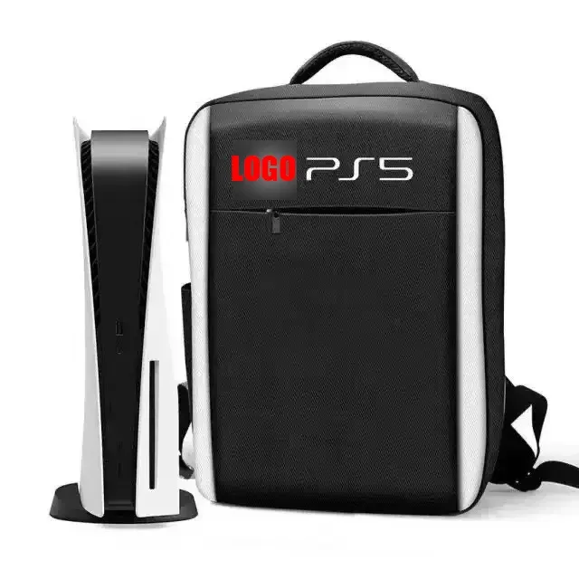 sac à dos pour console ps5, sac de transport ps5 à protection intégrale, sac de rangement ps5 grande capacité pour deux manettes