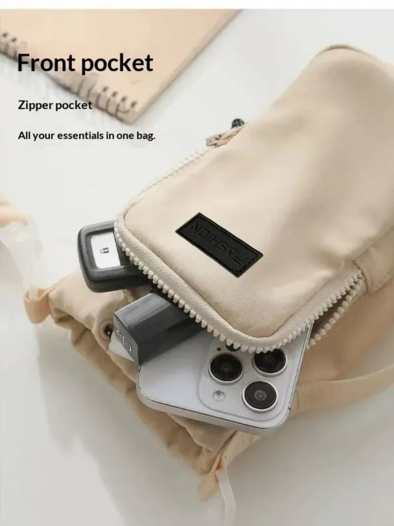 porte-bouteille d'eau unisexe avec sangle, sac isotherme pour bouteille d'eau avec poche pour téléphone, sac bandoulière pour bouteille d'eau