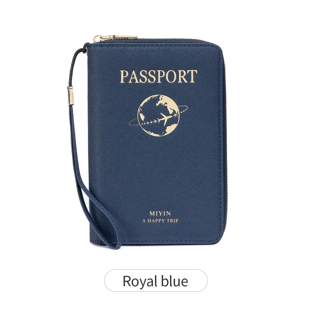 porte-passeport rfid miyin en cuir pu, indispensable pour les voyages en famille, pour cartes de crédit, billets et documents, unisexe