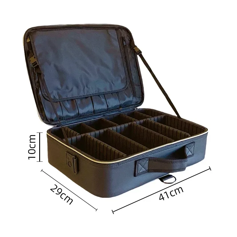sac de maquillage de beauté en cuir pu, nécessaire, étanche, nouvelle trousse de maquillage de grande capacité, sac à cosmétiques professionnel