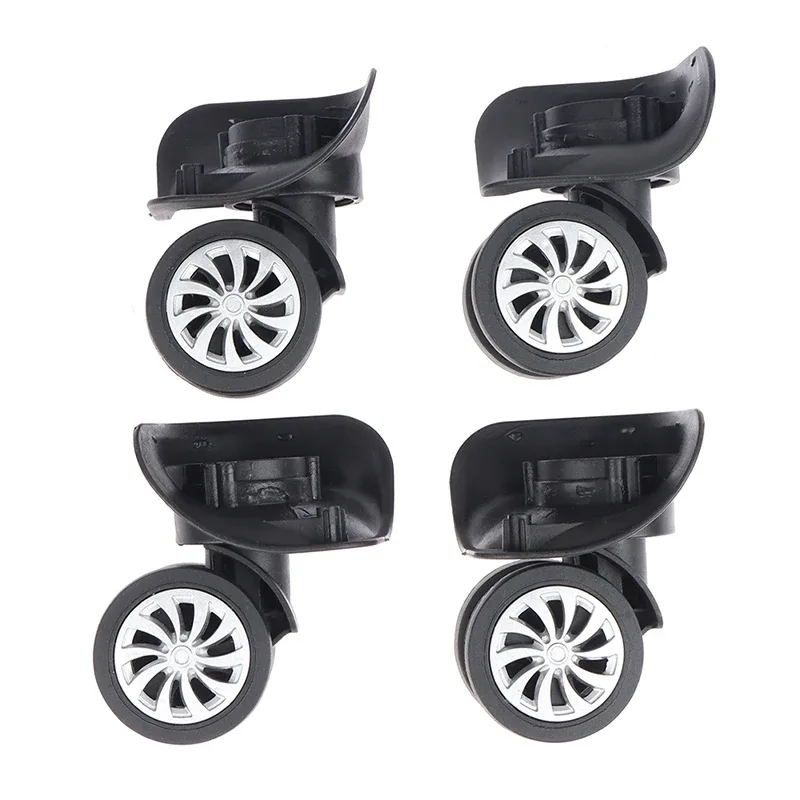 roues de valise universelles résistantes à 360 °, outils de roue de chariot, accessoires de voyage, 4 pièces