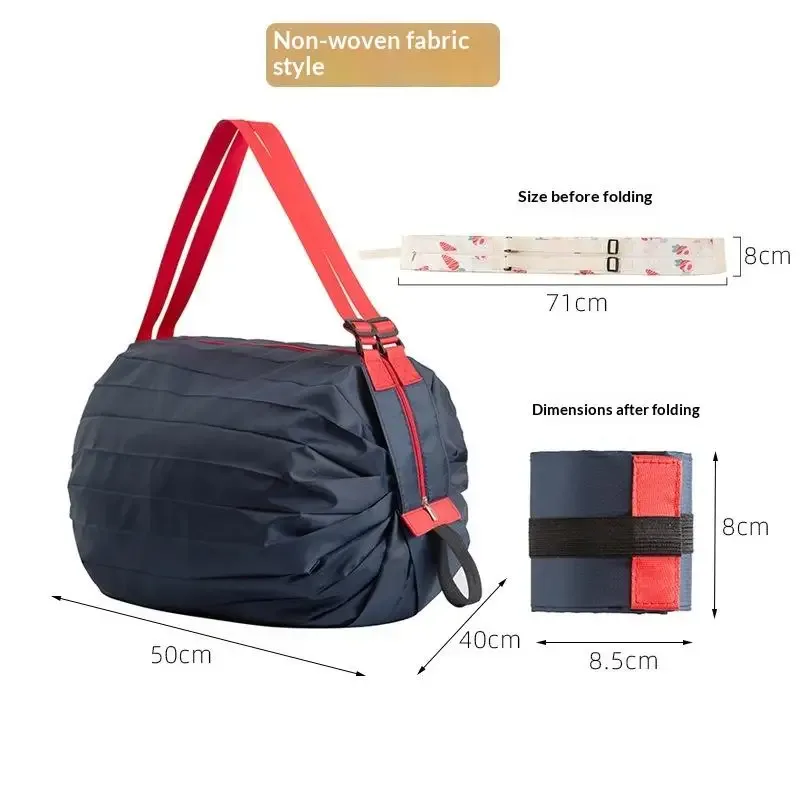 sac de shopping pliable ultra léger, sac de voyage à une épaule, grand sac d'épicerie portable, sac de shopping écologique pour supermarché, portable