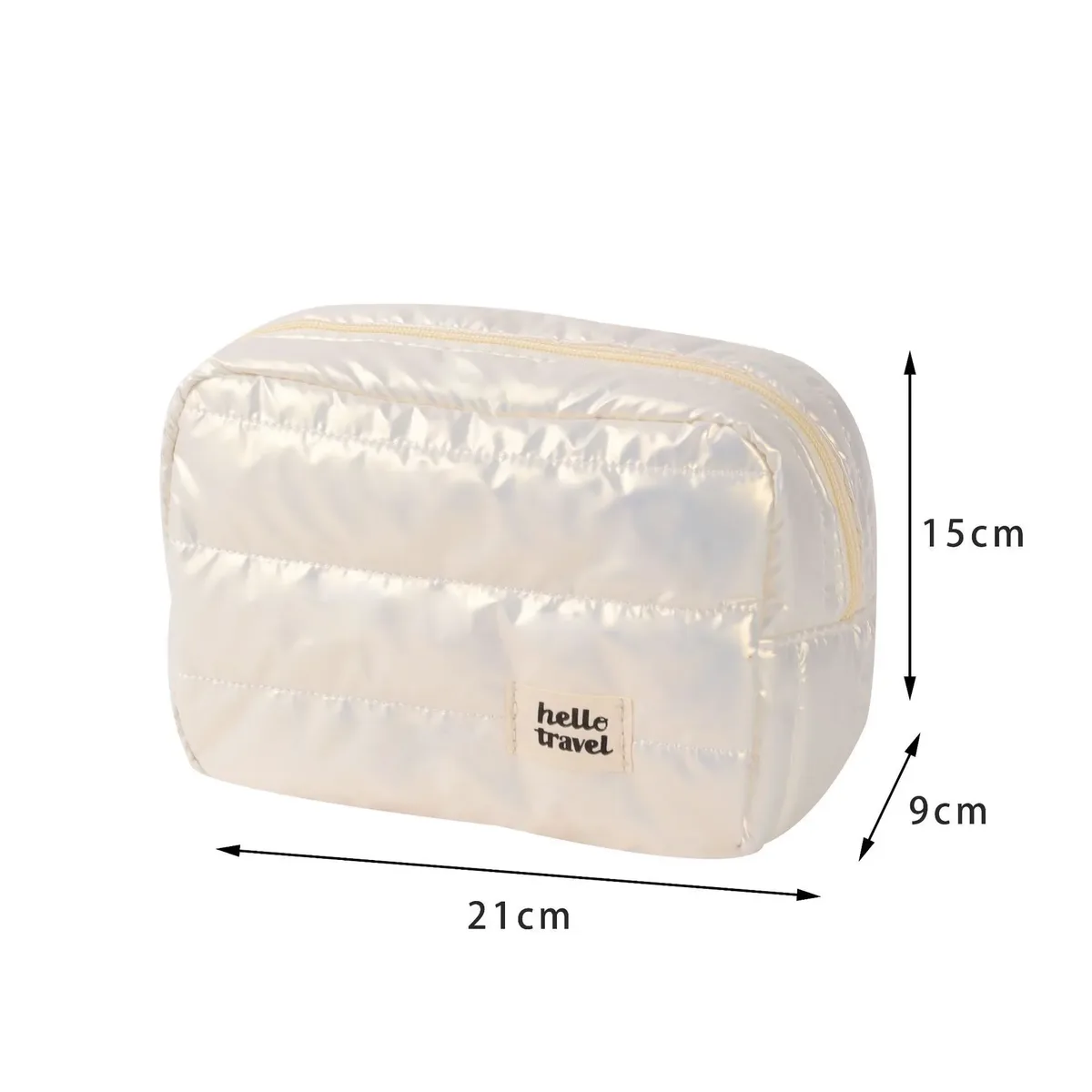 trousse de maquillage de voyage de grande capacité, sac à cosmétiques multifonctionnel portable à la mode, sac de rangement de toilette étanche