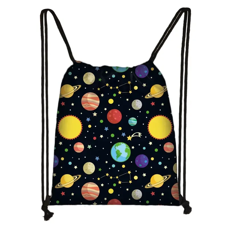 spacvier-sac à dos imprimé pilote pour femme, astronome ovni, proximité wstring, sac de rangement pour chaussures de voyage, support de livre pour adolescent, cadeau