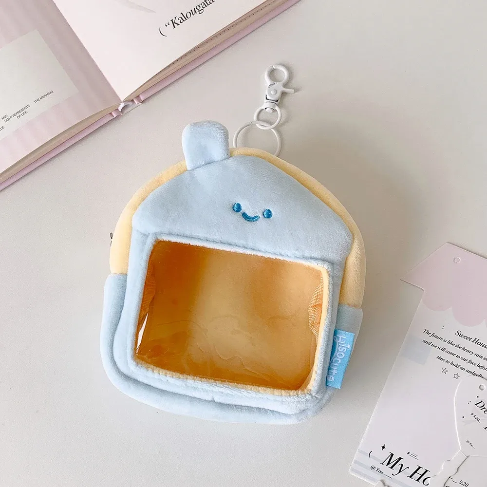 sac de rangement transparent pour poupées, modèle maison de dessin animé mignon, sac bandoulière tendance pour filles, accessoire de décoration, sac de présentation pour pendentifs, cadeaux