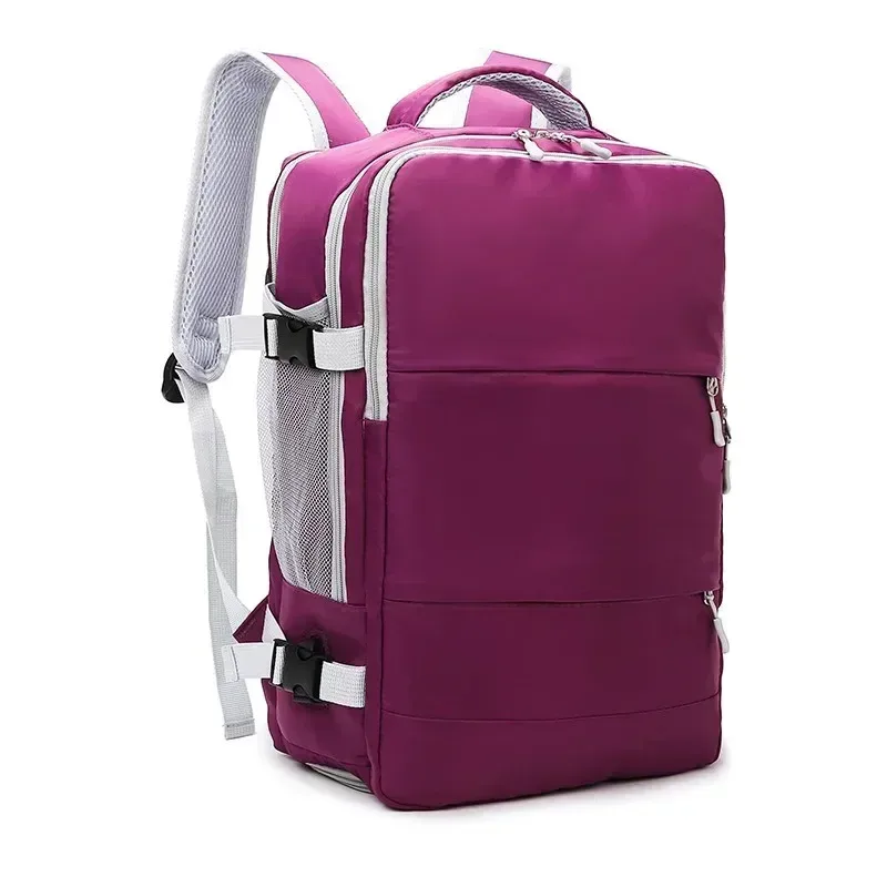 sac à dos imperméable avec compartiment à chaussures indépendant, rail de protection, interface usb, sac de voyage, sac de rangement grande capacité