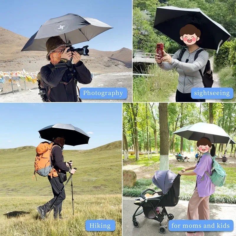 support de parapluie portable pour randonnée en plein air, fixation sans support manuel, clip pour sac à dos, accessoires de pluie et de parapluie