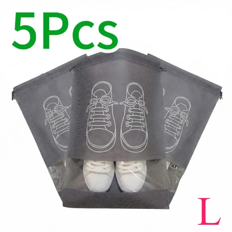 sacs de rangement pour chaussures, 1 à 30 pièces, sacs anti-poussière non tissés, sacs de voyage portables pour chaussures, pochettes de rangement pour chaussures