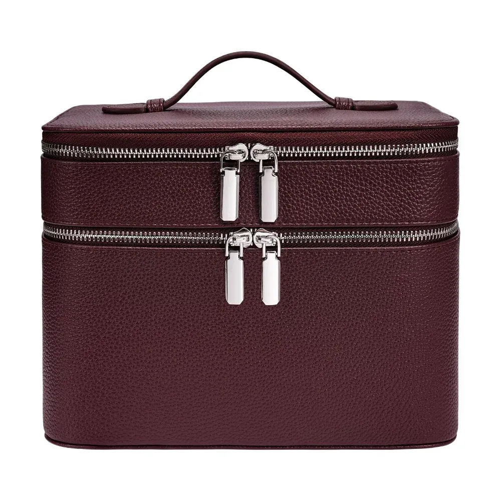 sac de rangement en pu pour cosmétiques, grande capacité, étanche, motif esthétique, sac de voyage