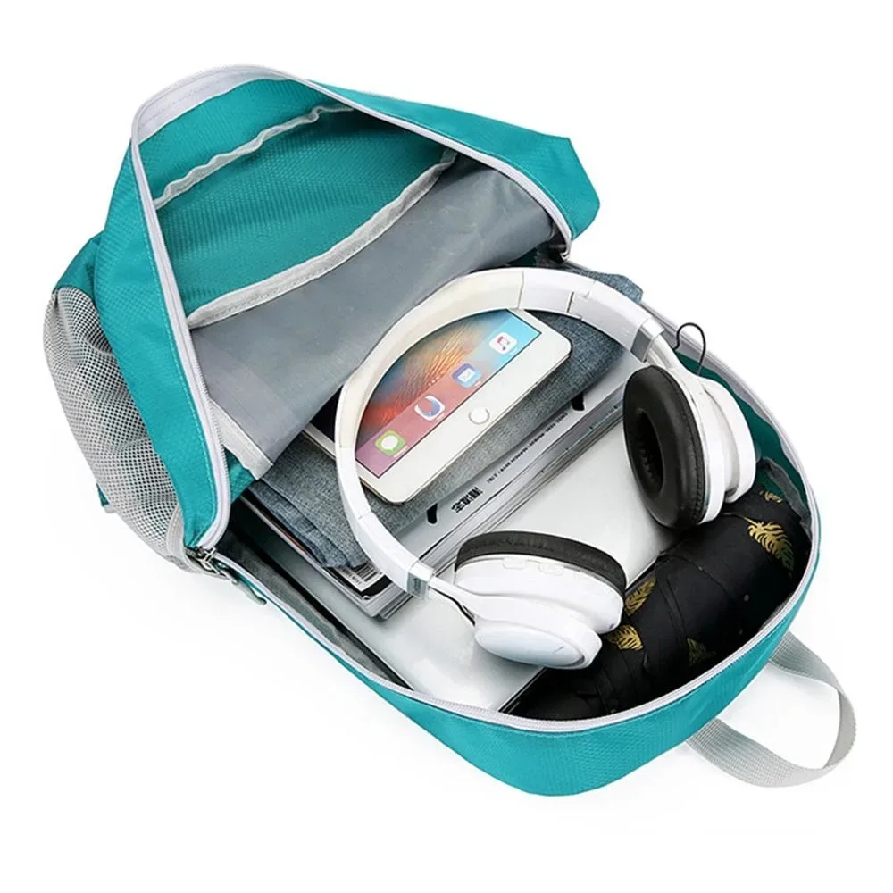 sac à dos d'alpinisme pliable ultraléger en nylon, grande capacité, sac à dos de cyclisme, fermeture éclair, imperméable, sac à dos de voyage pour activités de plein air