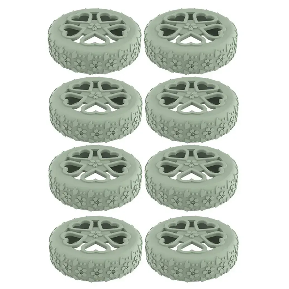 juste de protection en silicone pour roues de valise, chaussures de roulette à bagages shoes, son silencieux, structurels ent, anti-delhi, bruit sap, 8 pièces