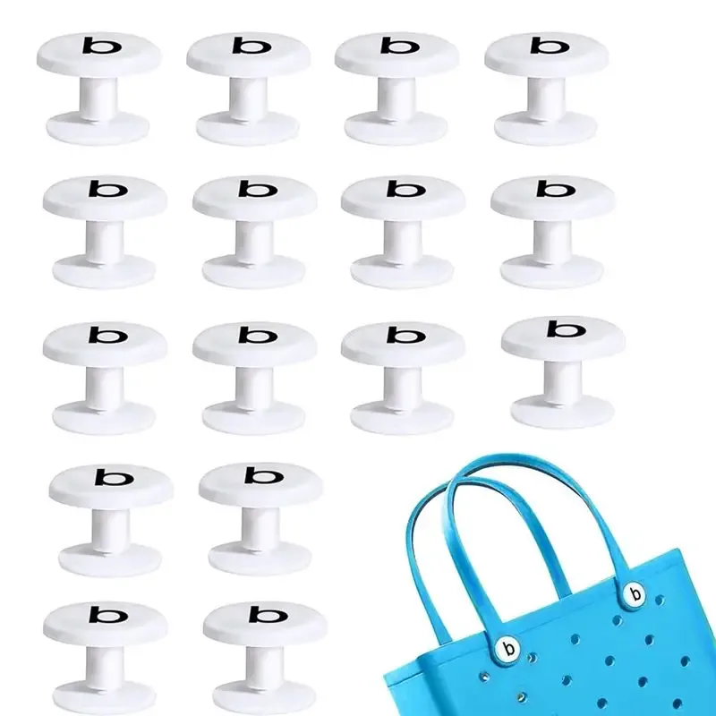 accessoires texu, pour poignées de sac de plage, 16 rivets de remplacement pour sacs bogg, boutons blancs pour sangles de sac fourre-tout
