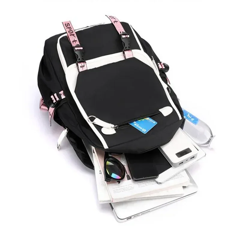 anime démon slayer tokitou muichirou sac à dos adolescents cartable usb pochette d'ordinateur hommes femmes sac à dos voyage sac à bandoulière