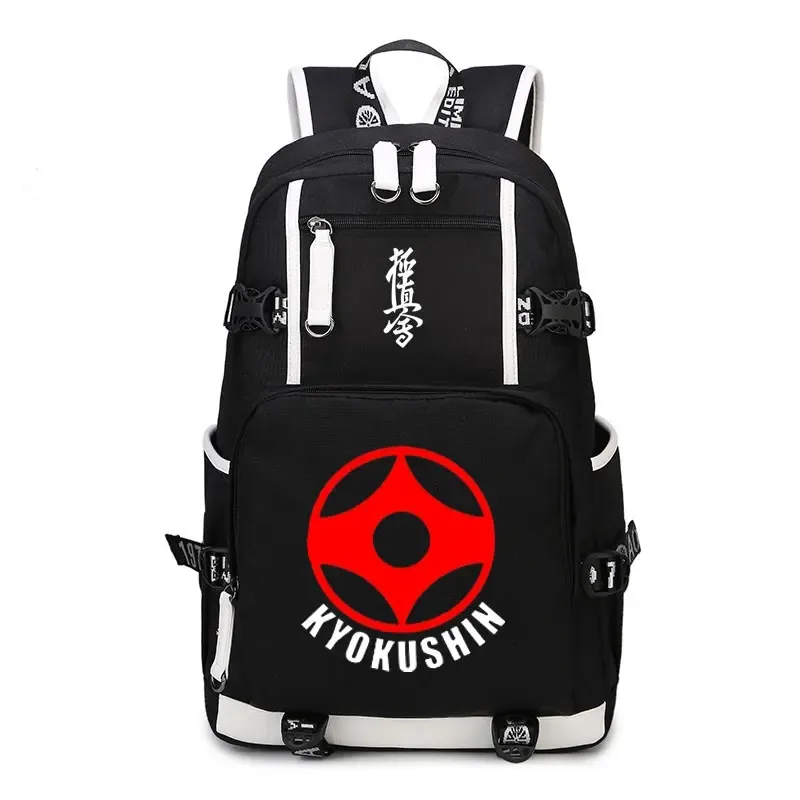 kyokushin-sac à dos de karaté, cartable wukong, oxford fashion, sacoche décontractée à fermeture éclair pour ordinateur portable, étudiant, anime, nouvelle collection
