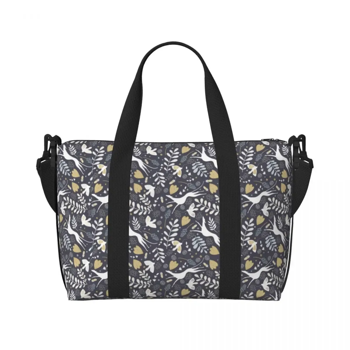 sac fourre-tout personnalisé whippet peeping pour femme, grande capacité, lévrier lévrier, sac de voyage pour chien, salle de sport, plage
